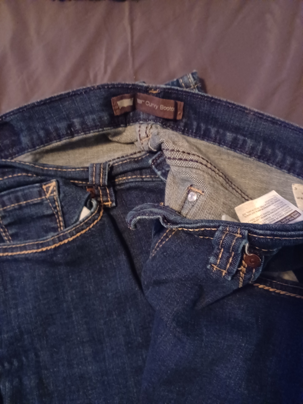 3 Pairs Sz 16 Levi Curvy Bootcut Jeans Light Medium & Dark Wash - Picture 2 of 8